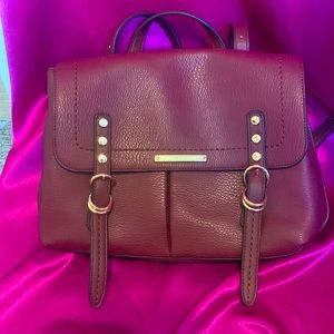 Extremely UNIQUE purse by Poppy & Peonies. Large burgundy purse/backpack
